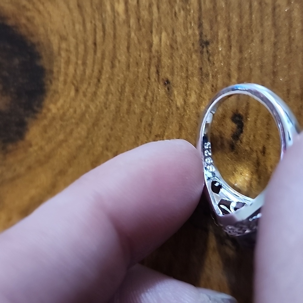 FP Sterling Silver .S925 Ring with Blue and Pink Love You Too The Moon And Back - Picture 2 of 3